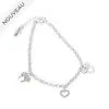 Disney Magasin // Disney Store Bracelet à Breloques Plaqué Argent Mickey Et Minnie