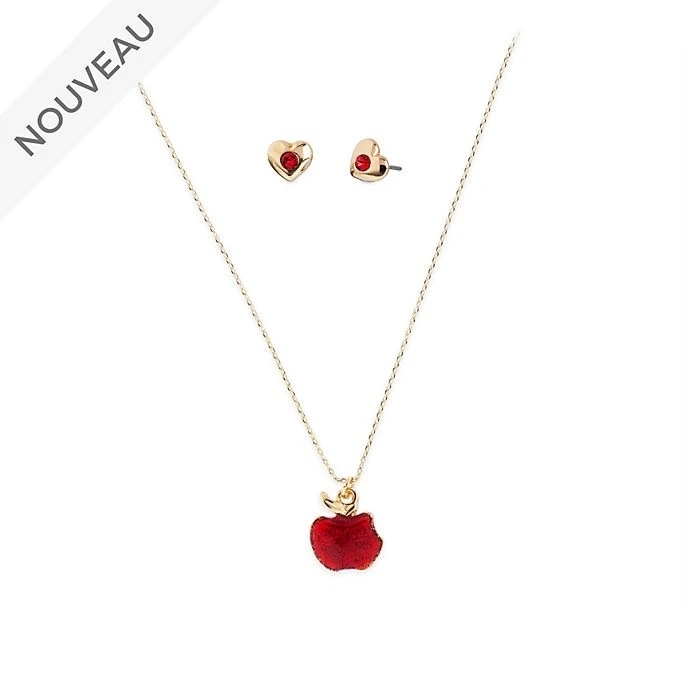 Disney Magasin // Disney Store Parure Collier Et Boucles D'oreilles Blanche Neige 1 Disney Magasin // Disney Store Parure Collier Et Boucles D'oreilles Blanche Neige