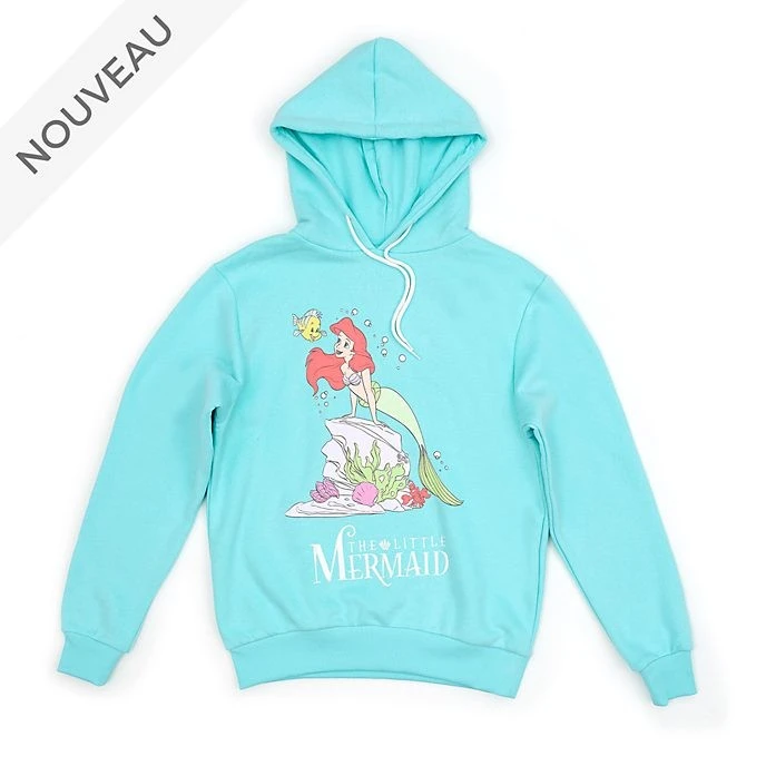 Disney Magasin France // Disney Store Sweatshirt à Capuche La Petite Sirène Pour Adultes 1 Disney Magasin France // Disney Store Sweatshirt à Capuche La Petite Sirène Pour Adultes