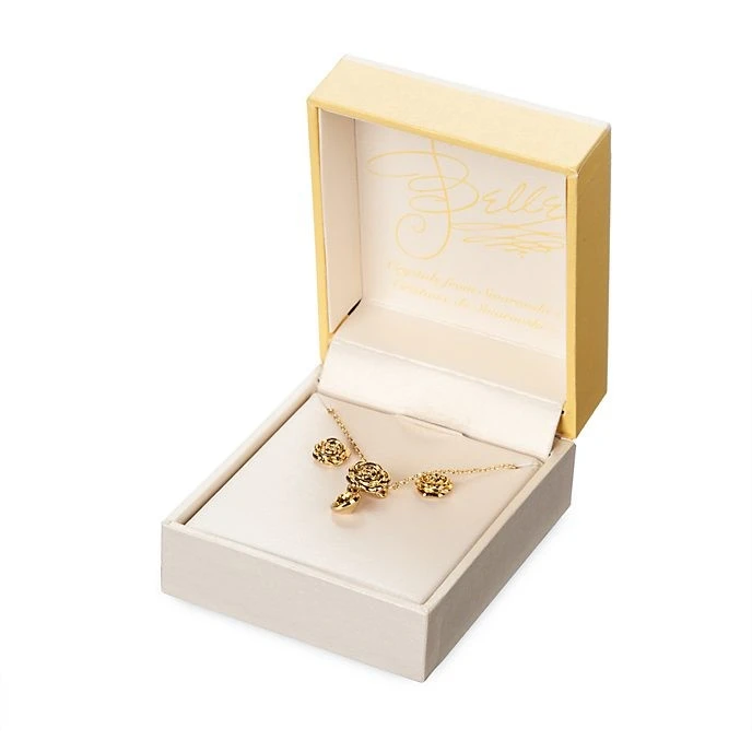 Disney Magasin Paris // Disney Store Parure Collier Et Boucles D'oreilles Belle 3 Disney Magasin Paris // Disney Store Parure Collier Et Boucles D'oreilles Belle – Image 3