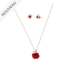 Disney Pas Cher // Disney Store Parure Collier Et Boucles D'oreilles Blanche Neige