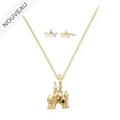 Disney Store // Disney Store Parure Collier Et Boucles D'oreilles Aurore, La Belle Au Bois Dormant
