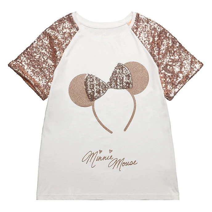 Disney Store Fr // Disneyland Paris T-shirt Minnie Bandeau Rose Doré Pour Adultes 1 Disney Store Fr // Disneyland Paris T-shirt Minnie Bandeau Rose Doré Pour Adultes