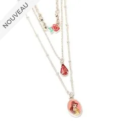 Pas Cher Disney // Disney Store Collier 3 Rangs La Belle Et La Bête