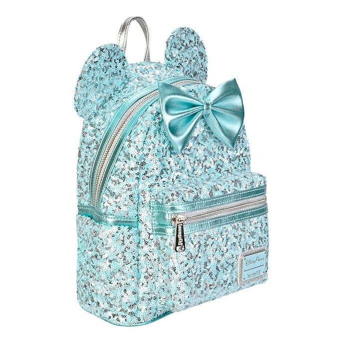Promo Disney // Loungefly Mini Sac à Dos Minnie à Sequins Aqua Arendelle 2 Promo Disney // Loungefly Mini Sac à Dos Minnie à Sequins Aqua Arendelle – Image 2