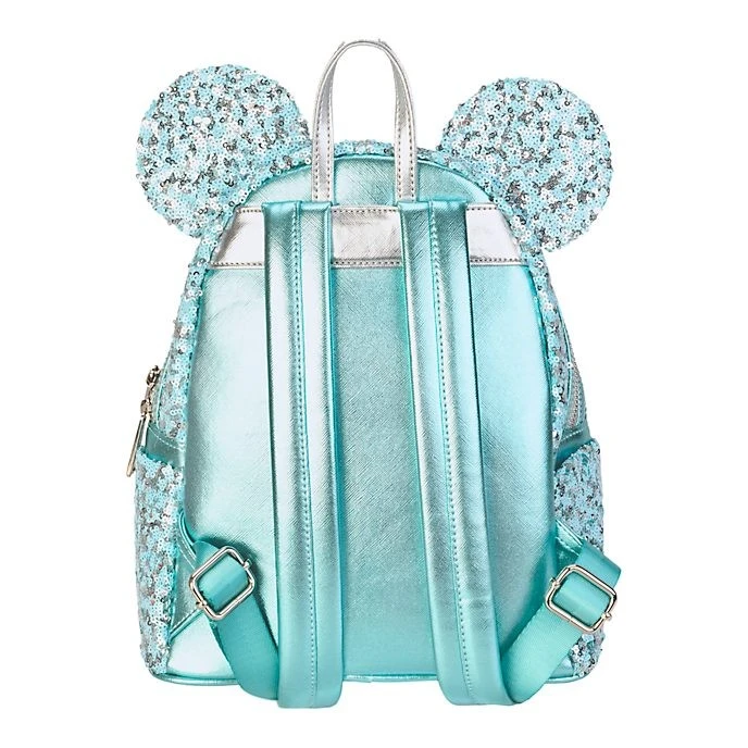 Promo Disney // Loungefly Mini Sac à Dos Minnie à Sequins Aqua Arendelle 3 Promo Disney // Loungefly Mini Sac à Dos Minnie à Sequins Aqua Arendelle – Image 3