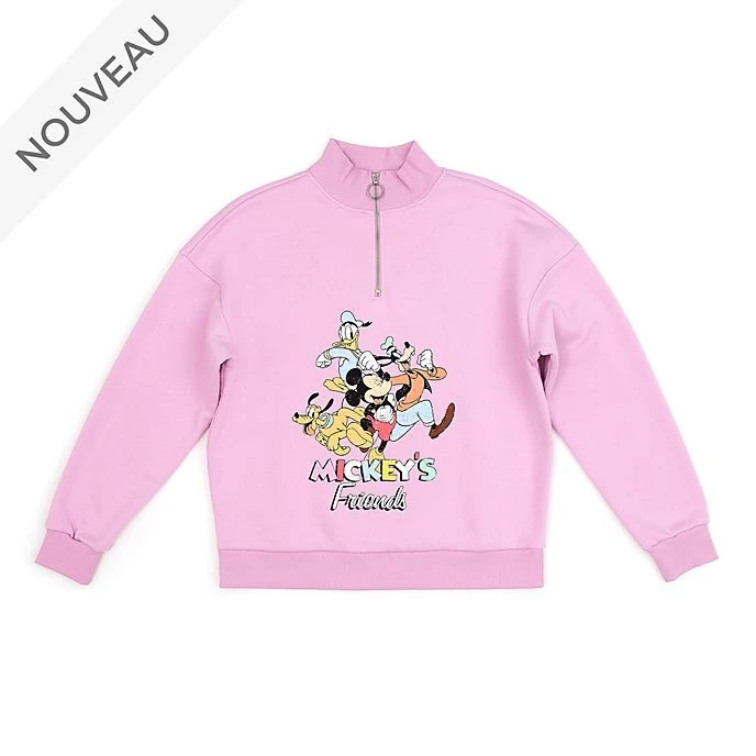 Soldes Disney // Disney Store Sweatshirt à Col Zippé Mickey Et Ses Amis Pour Adultes 1 Soldes Disney // Disney Store Sweatshirt à Col Zippé Mickey Et Ses Amis Pour Adultes